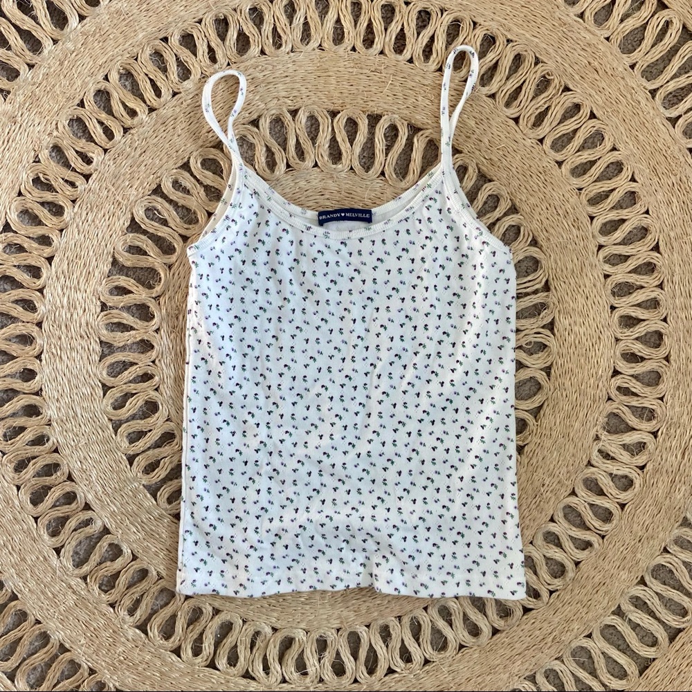 Brandy Melville Floral Tank Top